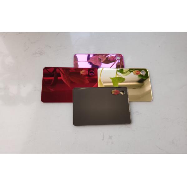 Red Double Sided Flexible 1MM 2MM 5MM Self Adhesive Mirror Acrylic Sheet PMMA