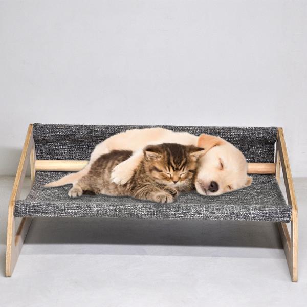 Eco Friendly Wooden Dog Sofa Raised Dog Bed Wood Sleeping