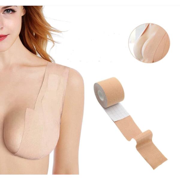 Amazon Hot Sell Elastic invisible Breast Lift Tape simple bra boob tape Waterproof Adhesive Breast Instantly Lift Up Boob Tape