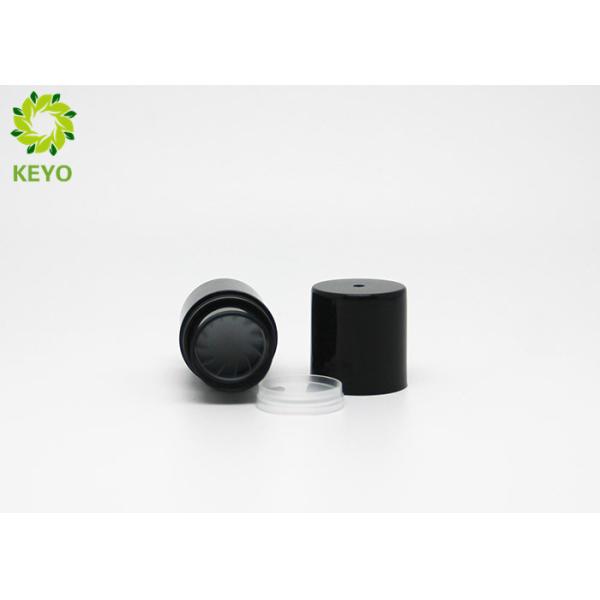 Black Lipstick Tube Container Round Shape Recycled Plastic Material Made