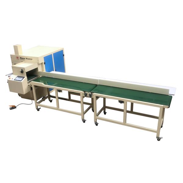 JBJ-9 Pillow rolling machine, cushion coiling packing machine with auto feeding conveyor