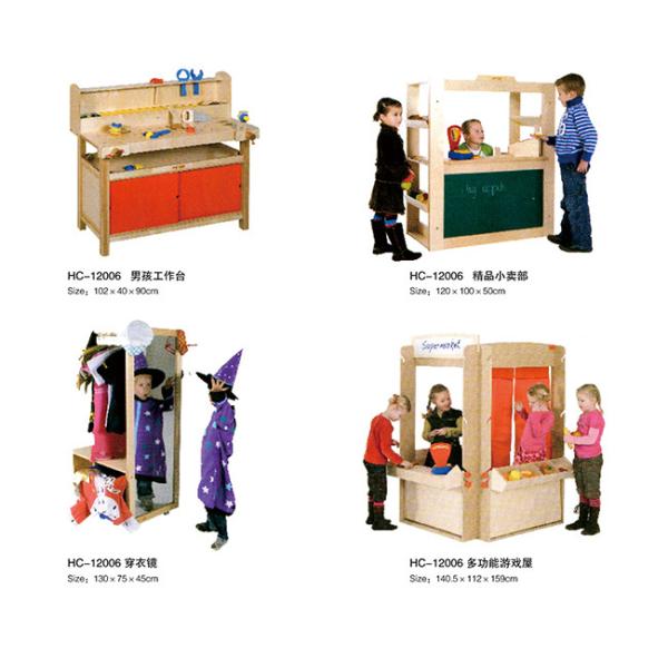 Combinable Community Preschool Furniture Set Humanization Design Cute Appearance