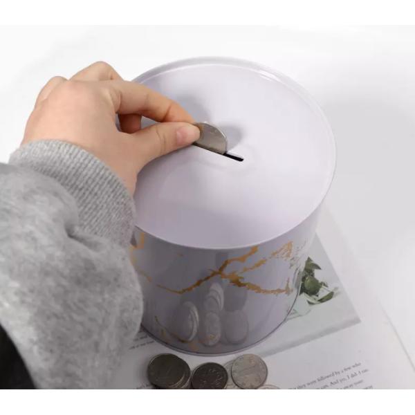 Home Decorative Custom Tin Cans Handmade Craft Metal Piggy Bank