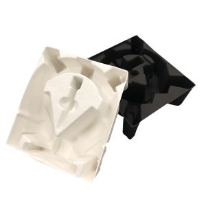Quality Biodegradable Compostable Recycled Paper Tray White Moulded Molded Pulp Packaging for sale