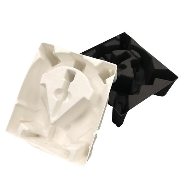 Biodegradable Compostable Recycled Paper Tray White Moulded Molded Pulp Packaging