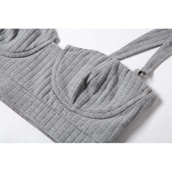 Slim Fit Sexy High Waisted Trousers And Crop Top Set