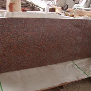 China Outdoor G562 Dark Red Granite Stone Tiles , Polished Granite Floor Tiles on sale
