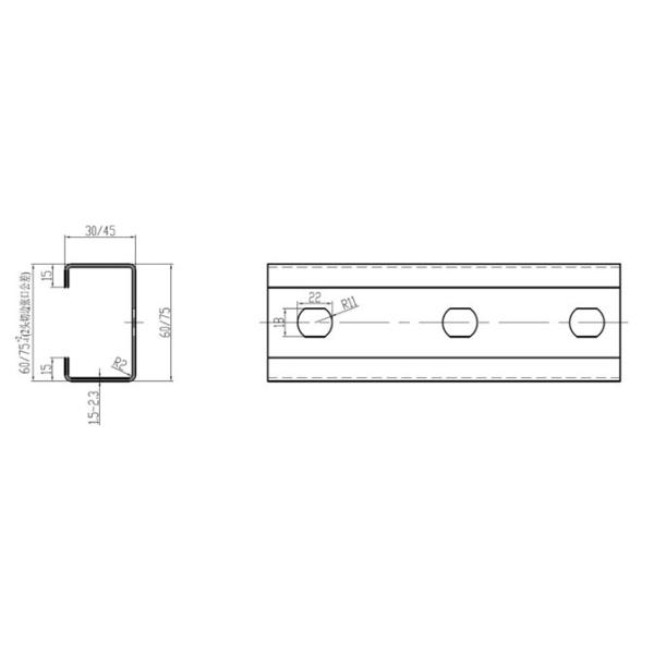 Galvanized Steel C Purlin Machine , Metal Stud And Track Roll Forming Machine