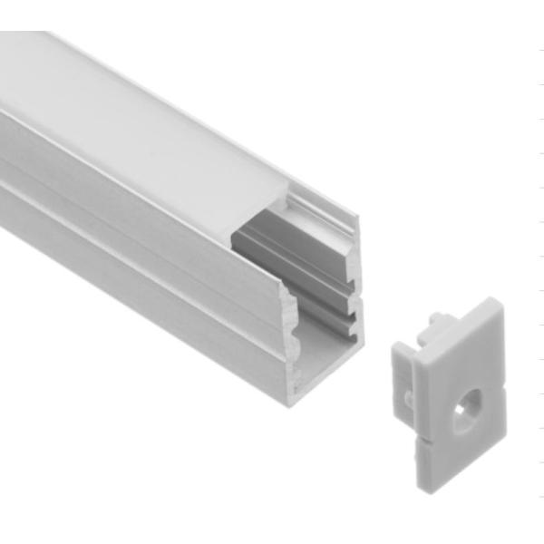 6063 Alloy LED Light Aluminium Profile 10 X 15m With Mpolycarbonate Covers