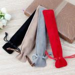 Flannel pen bag thickened flocked pen bag double-sided flannel pen bag