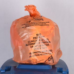 Customized PE Medical Biohazard Waste Bags Perfect Mechanical Resistance And