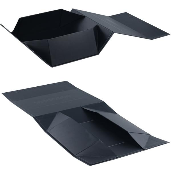 Flat Foldable Cardboard Boxes , UV Logo Rigid Cardboard Gift Boxes Easy To Use