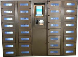 Quality Stainless Steel Vending Locker With LED Lights And Transparent Doors Remote Control Function for sale