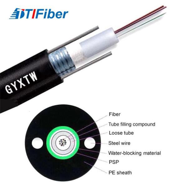 GYXTW 12 cores G652 Fiber Optic Cable Outdoor Optical Fiber Cable