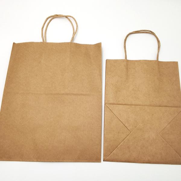 Kraft Paper Packaging Bag Gift Crafts Shopping Biodegradable Bag With Twisted Handle