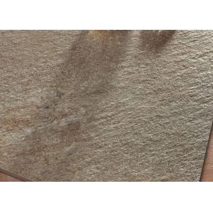 Glazed Rough Modern Bathroom Floor Tile Acid Resistant Yellow Beige Color