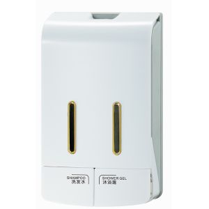 Quality Bathroom ABS 350ml Double Soap Dispenser Wall Mounted for sale