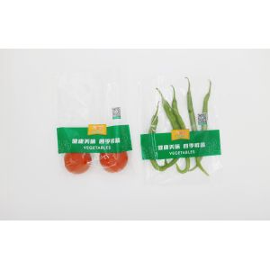 Quality Transparent Fruit Vegetables OPP Packaging Bag Breathable With Hang Hole for sale