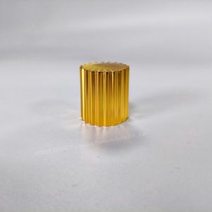 Round Metallica Perfume Bottle Caps Durable Gold Plating