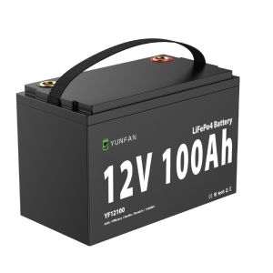 Rechargeable 12V 100Ah Lifepo4 Battery Pack OEM Solar Lithium Battery