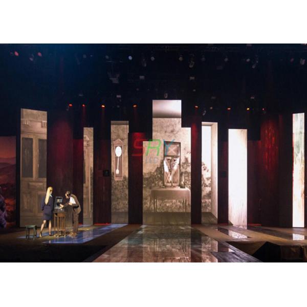 4mm SMD2121 Portable Stage LED Screens , Super Light LED Stage Curtain Screen