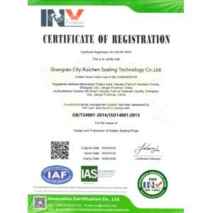 SHANGRAO RUICHEN SEALING CO.,LTD Certifications