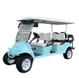 Quality 6 Passengers Electric Sightseeing Car Limo Style Golf Cart OEM for sale