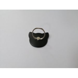 Cat Shape Rose Gold Matte Black Mobile Phone Holder Ring