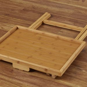 2017 new arrival folding bamboo snack tray table