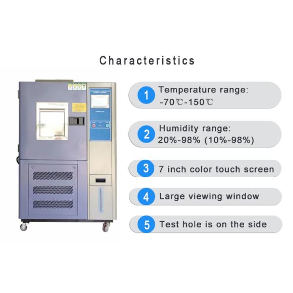 LCD Touch Climatic Temperature Humidity Environment Test Chamber