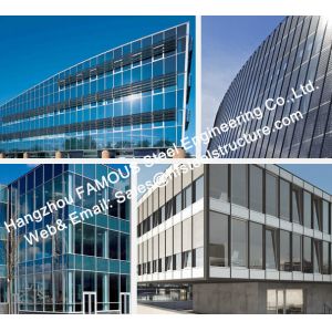 Double GlazedInsulation And Laminater Glass Facade Curtain Wall Unitized And