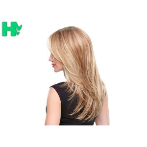 Fashion Blonde Heat Resistant Synthetic Wigs No Shedding No Tangle