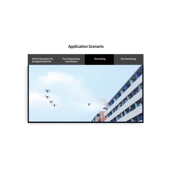 25000Mah 4K Fire Fighting Drone 30fps Recording Resolution