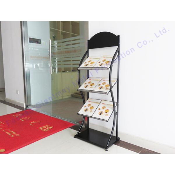 Journal Shelf Library Book Rack Metal Magazine Stand
