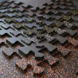 China Recycled SBR EPDM Granules Rubber Flooring Mat Interlocking Anti Fatigue Mats on sale