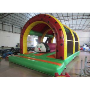 Quality Kids Inflatable Bounce House Caterpillar Theme Three Arch Indoor outdoor Bounce House 6x4m for sale
