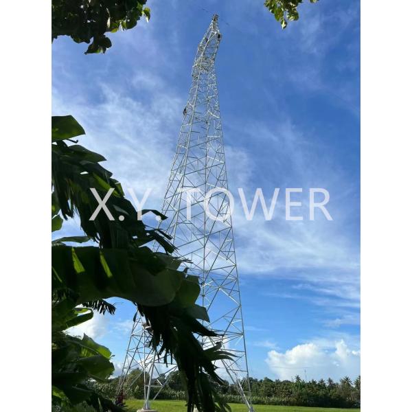 Galvanized High Tension 400kv Electric Transmission Line Steel Tower