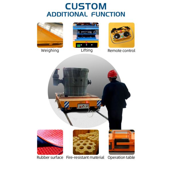 Paper Making Cable Reel Powered Rail Electric Transfer Cart