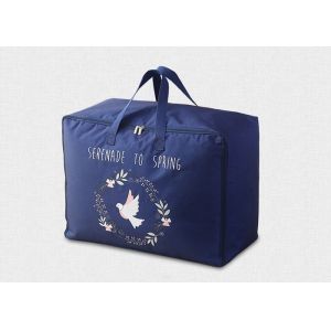 Waterproof Woven Reusable Grocery Tote Bags Handled Large Storage With Oxford