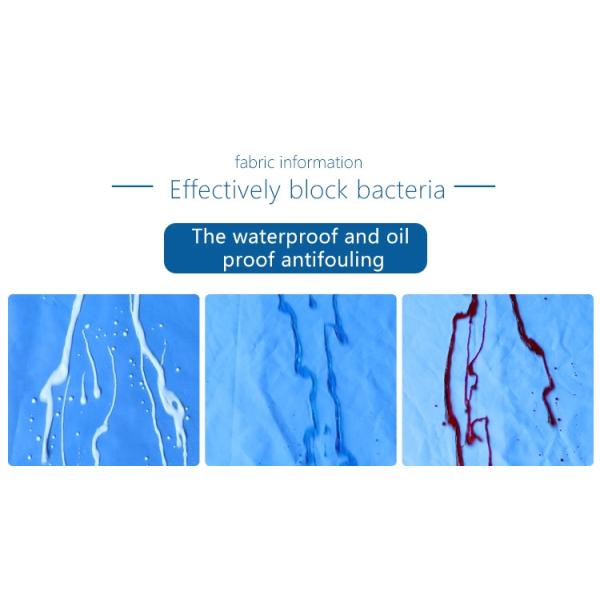 Antivirus Disposable 35 40 45gsm SMS Isolation Gown With Rib Cuff