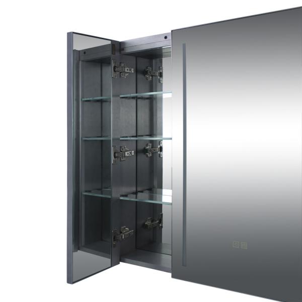 OEM Aluminum Intelligent Defogging Led Mirror Cabinet Mirrors For Bathroom