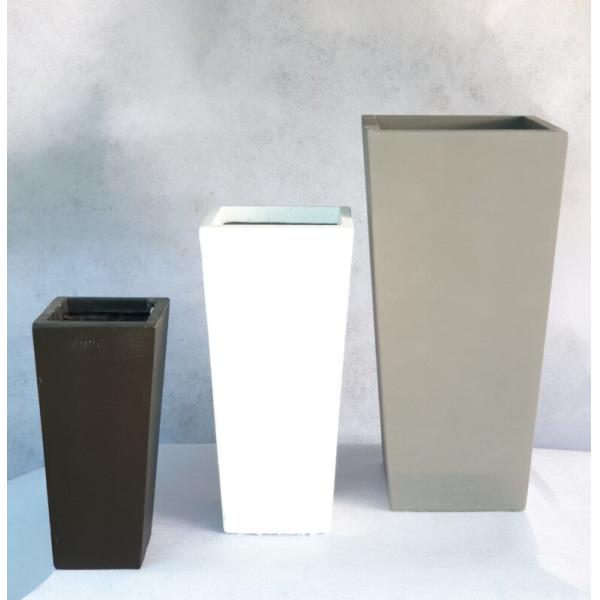 Square Fiberglass Flower Planter Pots For Indoor And Outdoor