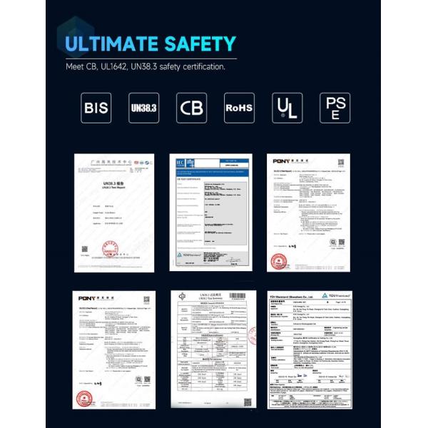 3.7V 5000mAh Rechargeable 21700 NCM Cell for Cleaning Robots/ Power Tools