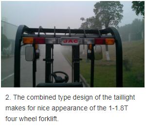 Four Wheel Conterbalance Electric Forklift Truck With Lead Acid Battery