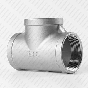 Quality Stainless Steel Female Thread Equal Tee BSP NPT Fittings for sale