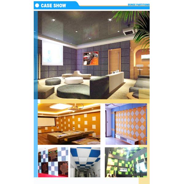 Interior Decorative Sound Absorbing Wall Panels With Melamine Finish