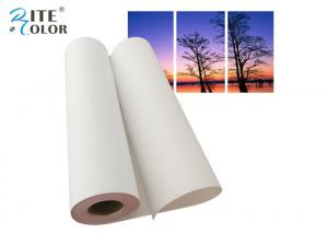 Quality Matt Pigment Artist Inkjet Poly Cotton Canvas Paper 44 Inch 30m For Printing for sale