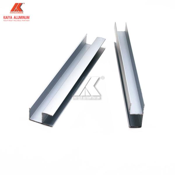 Natural Silver Furniture AluminIum Profiles For Kitchen Cabinet