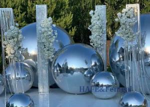 China Big Shinny PVC Inflatable Reflective Ball /Inflatable Christmas Mirror Sphere on sale
