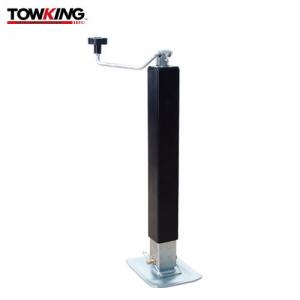 Quality Square Direct Weld Trailer Jack Stand With Footplate 7000lbs Capacity Topwind for sale